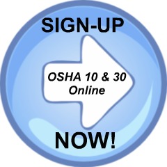 Button to take you to the OSHA online courses